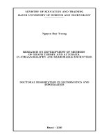 Luận Án tiến sĩ research on development of methods of graph theory and automat in steganography and searchable encryption