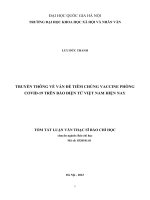 02050007145 tóm tắt truyền thông về vấn Đề tiêm chủng vaccine phòng covid 19 trên báo Điện tử việt nam hiện nay