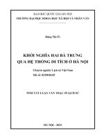02050007134 tómtắt khởi nghĩa hai bà trưng qua hệ thống di tích Ở hà nội