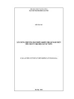 Luận Án tiến sĩ xây dựng phương pháp Điều khiển thích nghi trên nền tối Ưu cho hệ lái tàu thủy