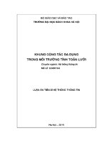 Luận Án tiến sĩ khung cộng tác Đa dụng trong môi trường tính toán lưới
