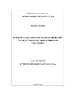 Luận Án tiến sĩ nghiên cứu hệ thống truyền Điện không dây Ứng dụng trong sạc Động không dây cho xe Điện