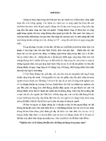 Luận Án tiến sĩ nghiên cứu xử lý kháng khuẩn cho vải bông sử dụng cho may mặc