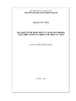 Luận Án tiến sĩ Đo, phân tích sóng biển và Áp dụng cho bài toán Điều khiển tự Động tốc Độ tàu thủy