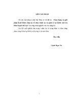 Luận văn thạc sĩ thực trạng và giải pháp hoàn thiện công tác tổ chức nhân sự và quản lý tại bệnh viện Đa khoa huyện mỹ lộc