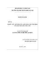 Luận văn thạc sĩ nghiên cứu mô hình hóa mô phỏng chuyển Động của bàn máy hai trục cnc