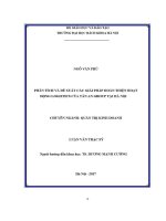 Luận văn thạc sĩ phân tích và Đề xuất các giải pháp hoàn thiện hoạt Động logistics của tân an group tại hà nội