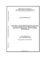 Luận văn thạc sĩ phân tích và Đề xuất một số giải pháp nhằm nâng cao chất lượng Đào tạo thực tập sinh tại nhật bản của trung tâm 8 công ty cổ phẩn simco sông Đà