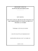 Luận văn thạc sĩ phân tích và Đề xuất một số giải pháp nhằm nâng cao chất lượng sản phẩm vải tuysilen tại công ty cổ phần dệt lụa nam Định