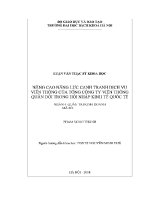 Luận văn thạc sĩ nâng cao năng lực cạnh tranh dịch vụ viễn thông của tổng công ty viễn thông quân Đội trong hội nhập kinh tế quốc tế