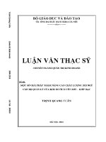 Luận văn thạc sĩ một số giải pháp nhằm nâng cao chất lượng Đội ngũ các cán bộ quản lý của khu di tích côn sơn kiếp bạc