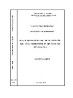 Luận văn thạc sĩ hoạch Định chiến lược phát triển các khu công nghiệp tỉnh bà rịa vũng tàu Đến năm 2015