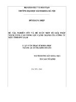 Luận văn thạc sĩ nghiên cứu và Đề xuất một số giải pháp nhằm nâng cao năng lực cạnh tranh cho công ty máy tính fpt elead