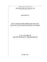 Luận văn thạc sĩ hoàn thiện hệ thống kênh phân phân phối thức Ăn gia súc cho chi nhánh công ty proconco tại hải phòng