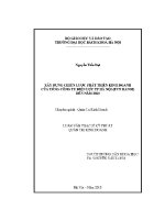 Luận văn thạc sĩ xây dựng chiến lược phát triển kinh doanh của tổng công ty Điện lực tp hà nội evn hanoi Đến năm 2020