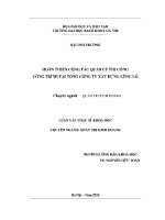Luận văn thạc sĩ hoàn thiện công tác quản lý thi công công trình tại tổng công ty xây dựng lũng lô
