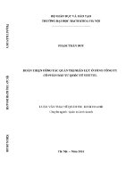 Luận văn thạc sĩ hoàn thiện công tác quản trị nhân lực Ở tổng công ty cổ phần Đầu tư quốc tế viettel