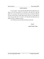 Luận văn thạc sĩ một số gải pháp nhằm Đẩy mạnh hoạt Động tiêu thụ sản phẩm của ctcp may nam hà