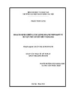 Luận văn thạc sĩ hoạch Định chiến lược kinh doanh nhnovàptnt huyện phú xuyên Đến năm 2016