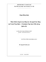 Luận văn thạc sĩ hoàn thiện công tác tạo Động lực cho người lao Động tại viettel nam Định chi nhánh tập Đoàn viễn thông quân Đội