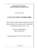Luận văn thạc sĩ các giải pháp về dịch vụ ngân hàng bán lẻ nhằm nâng cao năng lực cạnh tranh của ngân hàng thương mại cổ phần Á châu abc