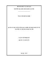 Luận văn thạc sĩ quản lý nhà nước về hải quan Đối với nhập khẩu Ô tô tại chi cục hải quan bắc hà nội