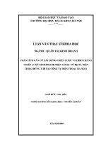 Luận văn thạc sĩ phân tích căn cứ xây dựng chiến lược và hình thành chiến lược kinh doanh Điện thoại cố Định Điện thoại dùng thẻ tại công ty Điện thoại hà nội