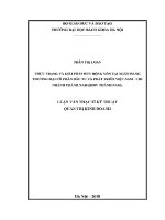 Luận văn thạc sĩ thực trạng và giải pháp huy Động vốn tại ngân hàng tmcp Đầu tư và phát triển việt nam chi nhánh thành nam