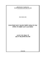 Luận văn thạc sĩ giải pháp Đẩy mạnh triển khai 5s tại công ty Điện lực lai châu