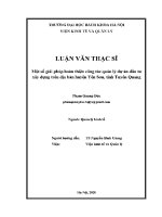 Luận văn thạc sĩ một số giải pháp hoàn thiện công tác quản lý dự Án Đầu tư xây dựng trên Địa bàn huyện yên sơn tỉnh tuyên quang