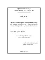 Luận văn thạc sĩ nghiên cứu và xây dựng chiến lược phát triển sản phẩm Đèn led của công ty cổ phần bóng Đèn phích nước rạng Đông tại thị trường việt nam