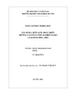 Luận văn thạc sĩ xây dựng chiến lược phát triển trường cao Đẳng công nghiệp sao Đỏ