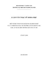 Luận văn thạc sĩ một số biện pháp chuẩn bị cho doanh nghiệp vừa và nhỏ tham gia thị trường chứng khoán việt nam Áp dụng cho trường hợp công ty sic