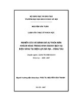 Luận văn thạc sĩ nghiên cứu và Đánh giá sự thoả mãn khách hàng trong kinh doanh dịch vụ Điện năng tại Điện lực bà rịa vũng tàu