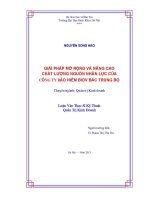 Luận văn thạc sĩ giải pháp mở rộng và nâng cao chất lượng nguồn lực của công ty bảo hiểm bidv bắc trung bộ