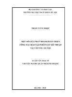 Luận văn thạc sĩ một số giải pháp nhằm hoàn thiện công tác Đào tạo nhân lực kỹ thuật tại viettel hà nội