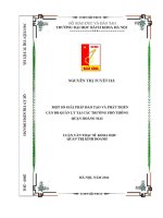 Luận văn thạc sĩ một số giải pháp Đào tạo và phát triển cán bộ quản lý tại các trường phổ thông quận hoàng mai