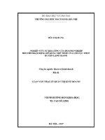 Luận văn thạc sĩ nghiên cứu sự hài lòng của doanh nghiệp Đối với hoạt Động kê khai nộp thuế của chi cục thuế huyện lạng giang