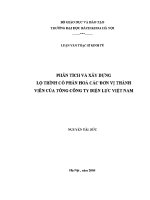 Luận văn thạc sĩ phân tích và xây dựng lộ trình cổ phần hoá các Đơn vị thành viên của tổng công ty Điện lực việt nam