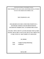 04051001935 giáo dục tiếng anh từ xa dành cho học sinh tại một trường trung học cơ sở tại hà nội từ quan Điểm tâm lý học tích cực một nghiên cứu khám phá