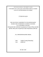 04051001918 the use of self assessment in english speaking instruction to promote learner autonomy in a university in hanoi