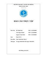 Báo cáo thực tập cơ sở thực tập nhà thuốc long châu 135 Địa chỉ 147 nguyễn Đức cảnh   cát dài   lê chân   tp hải phòng