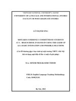 04051001954 các lỗi thường gặp Ở học sinh tại một trường thpt Ở hà nội khi sử dụng ngữ Điệu Đi lên và một số giải pháp