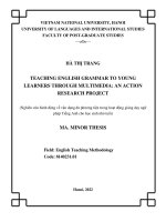 04051001897 sử dụng hoạt Động Đóng vai Để cải thiện kĩ năng nói của học viên năm nhất tại một trường Đào tạo sĩ quan Ở hà nội)