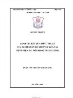 Đánh Giá Kết Quả Phẫu Thuật Của Bệnh Nhân Rò Khớp Ức Đòn Tại Bv Tai Mũi Họng Tư.pdf