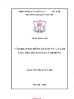 Tổng quan Đặc Điểm lâm sàng và cận lâm sàng viêm mũi xoang do nấm di Ứng