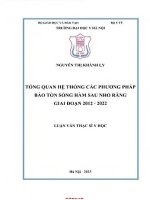 Tổng quan hệ thống các phương pháp bảo tồn sống hàm sau nhổ răng giai Đoạn 2012 2022