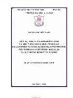 Mức Độ nhạy với cảm kháng sinh và khả năng sinh carbapnemase của escherichia coli, klebsilla pneumoniae, pseudomonas aeruginosa phân lập tại hệ thống bệnh viện vimec