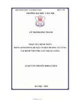 Nhận xét về bệnh nhân rong kinh rong huyết có hút buồng tử cung tại bệnh viện phụ sản tư