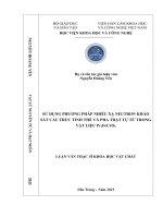 Sử dụng phương pháp nhiễu xạ neutron khảo sát cấu trúc tinh thể và pha trật tự từ trong vật liệu Pr2FeCrO6